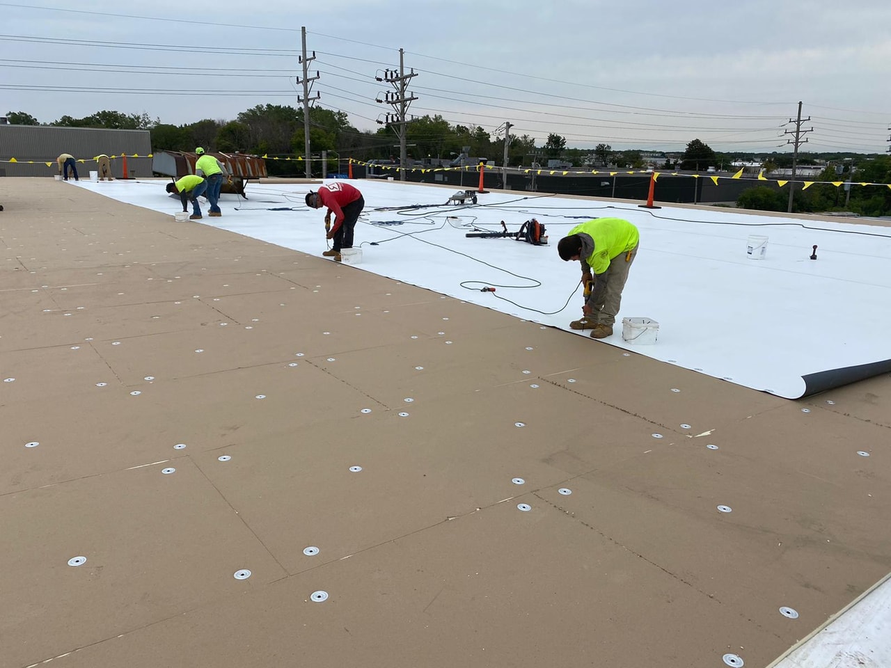 TPO commercial roofing system for Amarillo businesses
